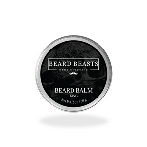A 2 ounce tin of Beard Beasts King Beard Balm