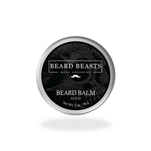 a tin of Beard Beasts Gold Beard Balm