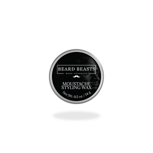 a 14g container of beard beasts moustache wax