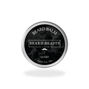 A container of Beard Beasts Lucky Beard Balm